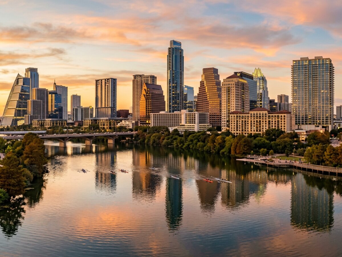 Downtown Austin skyline from Lady Bird Lake